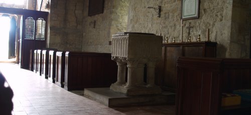 The font is late 12th century