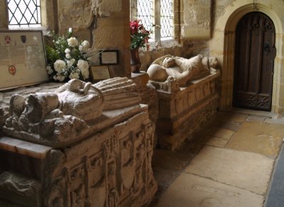 The alabaster tomb of Edward, Prince of Wales, son of Richard III