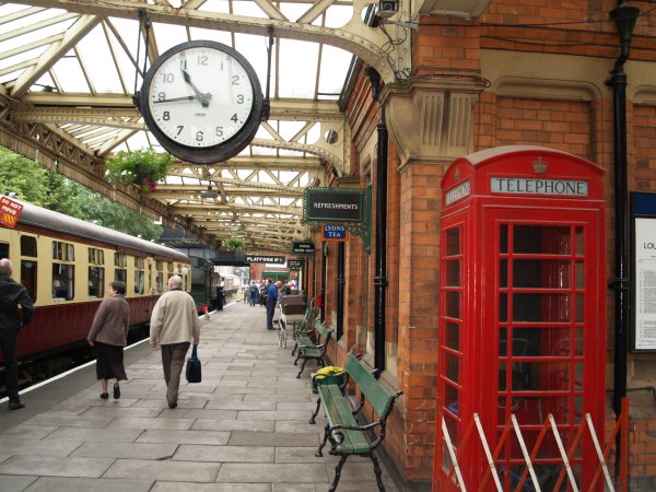 Ex GWR 4141 waiting to depart from Loughborough Central Station on the train for Leicester North Station - The Great Central Railway, England, English Midlands