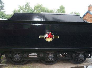 An old coal tender (minus locomotive!) at Quorn Station - The Great Central Railway, England, English Midlands