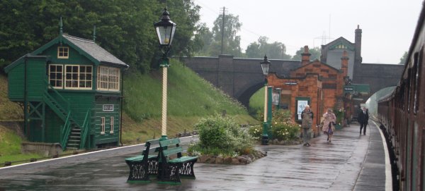 Heading south stopping at Rothley Station. - The Great Central Railway, England, English Midlands