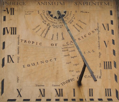 the sun-dial from 1775