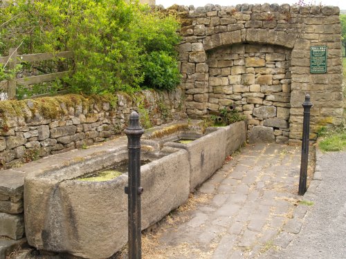 Water troughs for horses in Eyam village