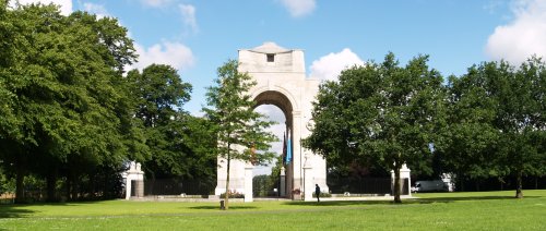 The war memorial in Victoria Park, Leicester.
