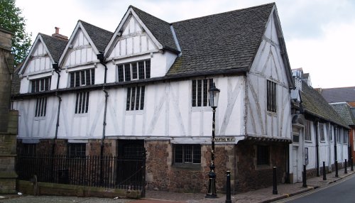 The Guildhall is a medieval building with considerable 16th and 17th century additions and alterations