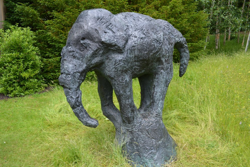 sculpture of an elephant Chatsworth House Derbyshire Dales