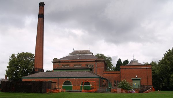 The Abbey Pumping Station which houses the museum of science and technology. It was designed by Stockdale Harrison to look like an Elizabethan country house! It stopped pumping sewage in 1964, though by then the steam pumps were assisted by electric pumps. The Abbey Pumping Station Museum of Science and Technology, Leicester, England, English Midlands