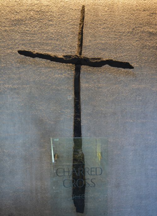 charred cross modern Coventry Cathedral new