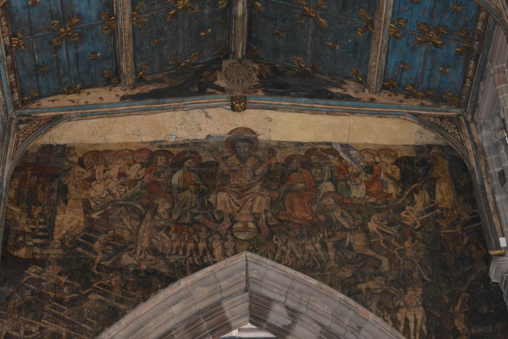 Last Judgement medieval doom painting Holy Trinity Parish Church City of Coventry