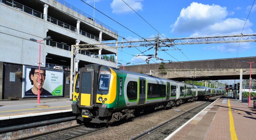 EMU Class 350 350260 LNWR service at Coventry station