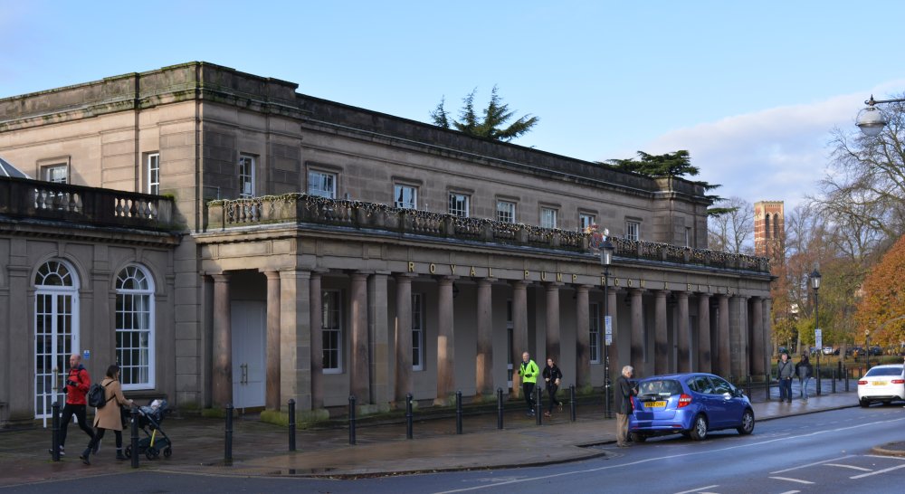 Parade facade of the Royal Pump Room Baths Leamington Spa