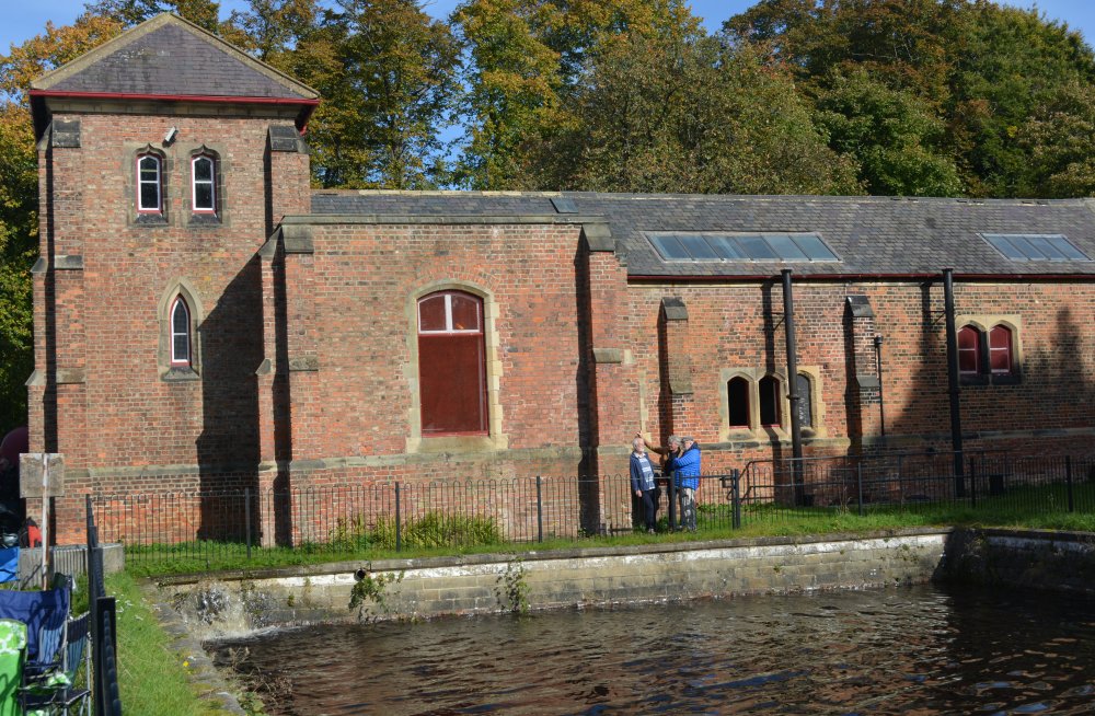 The brick building housing the gas engine of the Tees Cottgae Pumping Station