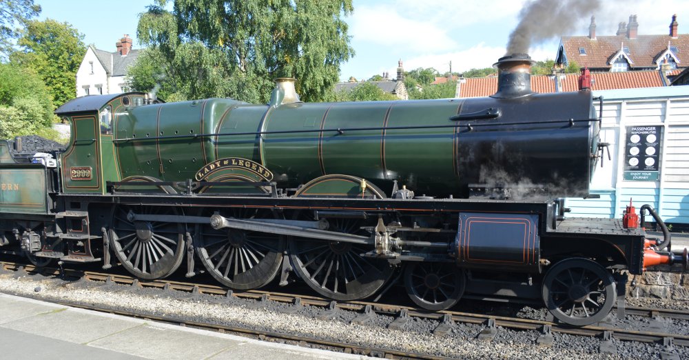 Portrait of 2999 LADY of LEGEND 2900 Class Saint 4-6-0 GWR steam locomotive