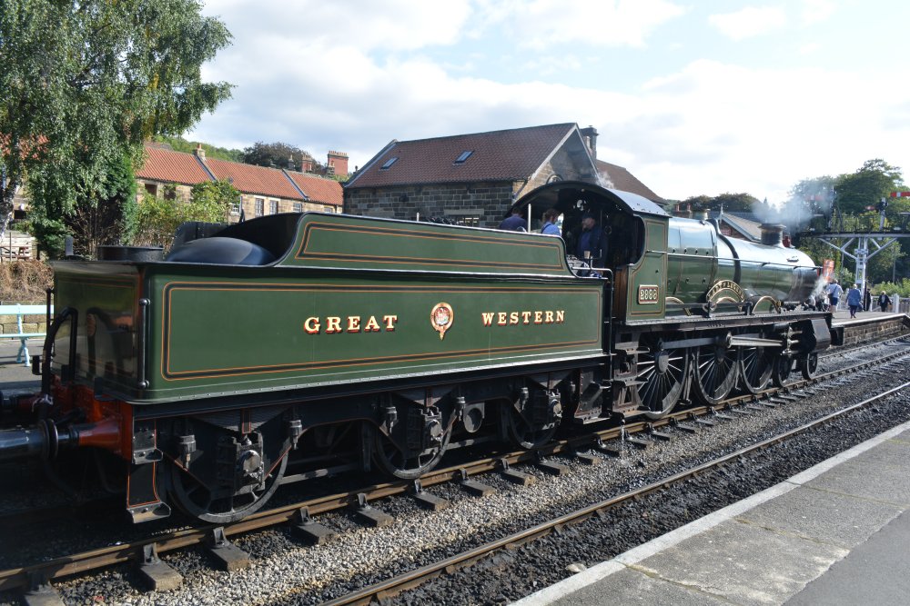 A 'tender' view of 2999 LADY of LEGEND 2900 Class Saint 4-6-0 GWR steam locomotive