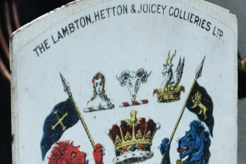 No 29 Tank engine worked on hauling coal trains for the Lambton, Hetton & Joicey Collieries Ltd, and a fancy coat of arms too!