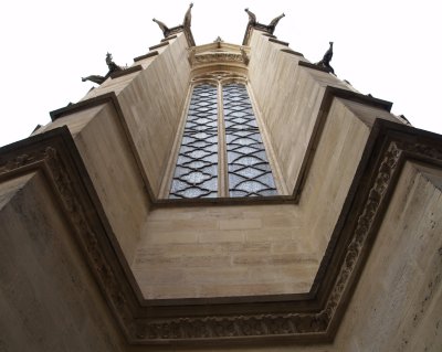 The gargoyles of the church of Sainte-Chappele.