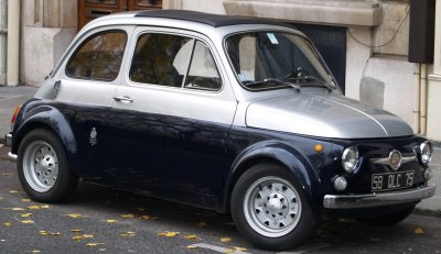 Natty little Fiat and very well looked after, compliments to the owner of 58 QLC 75.