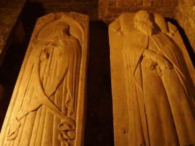 Medieval tombstones of ? and ?