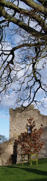 The visitor entrance to Pickering Castle.