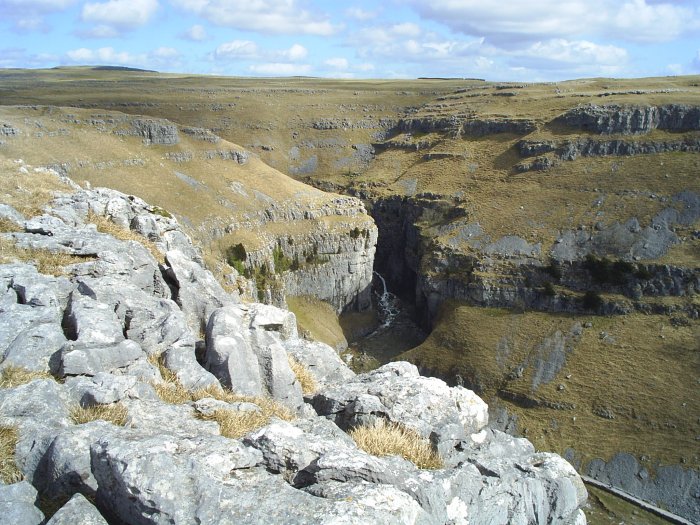 19b. The impressive view from above Gordale Scar, Yorkshire Dales National Park