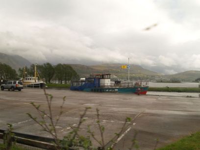 Corpach Station and Corpach Basin, the first lock on the Caledonian Canal Glasgow to Fort William & Mallaig on West Highland Line
