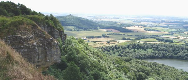 View of cliffs and Lake Goremire below.