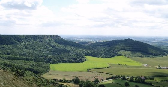 View towards Roulston Scar before returning to the visitor centre and car park at Sutton Bank.