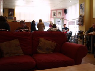 Cafe Stop (top left-left) Cappuccino Bar and Restaurant, Pickering, North Yorkshire, England