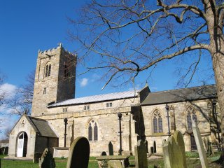 St Andrew's medieval church, Middleton, near Pickering, Ryedale District of North Yorkshire, England