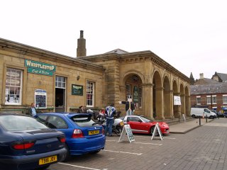 The Whistlestop Cafe and Bistro in the old North Eastern railway station, Whitby Town, North Yorkshire, England.