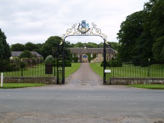 the entrance to Newburgh Priory