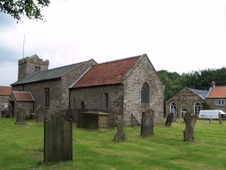 The old medieval church of St Giles in Lockton is worth a visit, North York Moors, North Yorkshire, England.