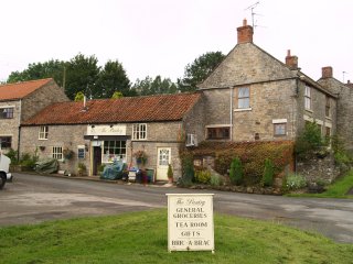 The Pantry Tea Room is in the village of Lockton north of Pickering on the North York Moors, North Yorkshire, England