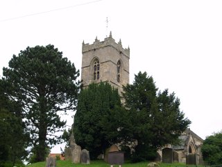 and by the medieval church of All Saints, Thornton-le-Dale, North Yorkshire, England