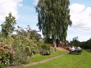 The River Gardens cafe by the River Esk - Sleights, North Yorkshire, Northern England