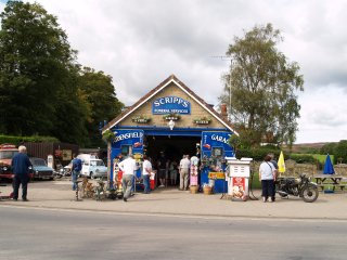 Aidensfield's Scripps Garage and Funeral Services' - Goathland, North York Moors National Park, North Yorkshire, Northern England