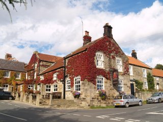 The Duke of Wellington pub in Danby Village  - Danby, North York Moors, North Yorkshire, England