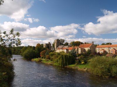West Tanfield village, North Yorkshire, Northern England