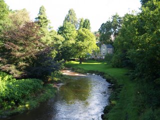 The River Esk at Egton Bridge, North Yorkshire, Northern England