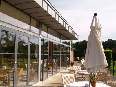 Restaurant-cafe, Walled Garden, Scampston Village, North Yorkshire, Northern England
