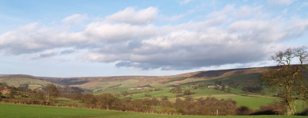 Looking towards Blakey Ridge and the north east of Farndale, walking up to Rudland Rigg from the north-west of Farndale