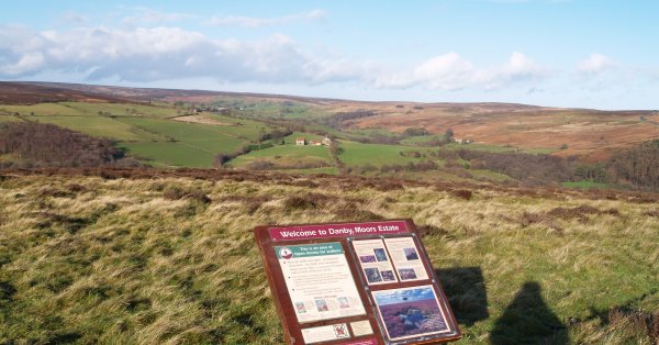 Above Castleton Village, looking across from the start of Westerdale into Commondale.