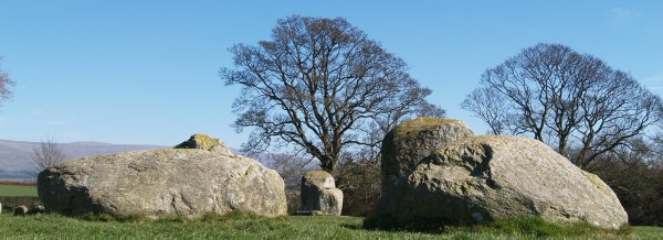 Long Meg and her Daughters stone circle near Penrith, Cumbria.