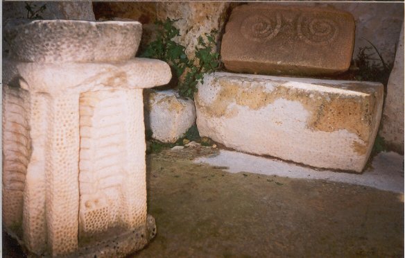 Some of the fine stonework typical of the ancient Maltese temples
