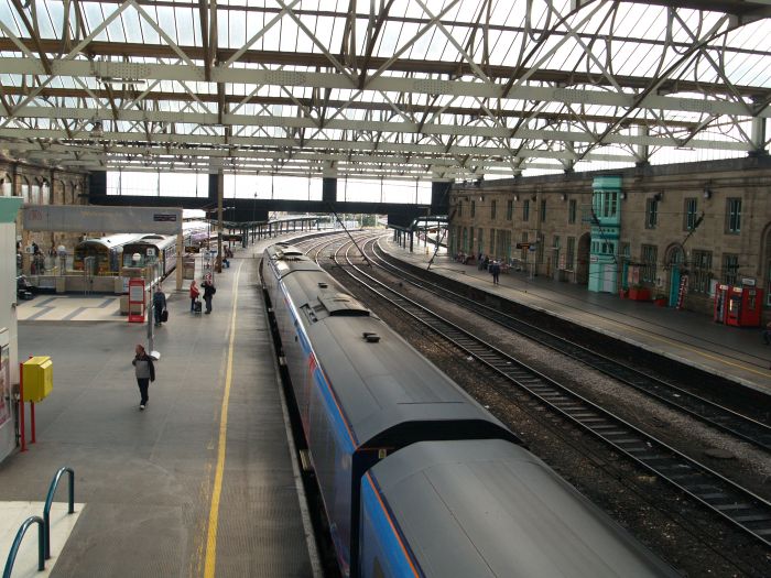 trainspotting at Carlisle station Leeds-Settle-Carlisle Railway Trip