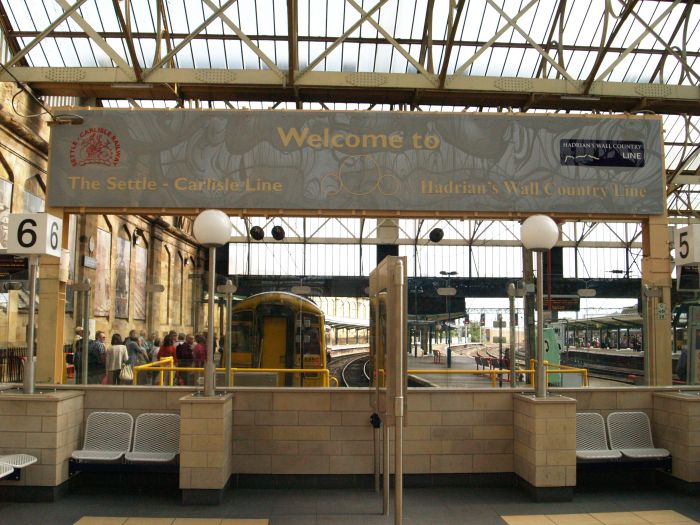 trainspotting at Carlisle station Leeds-Settle-Carlisle Railway Trip