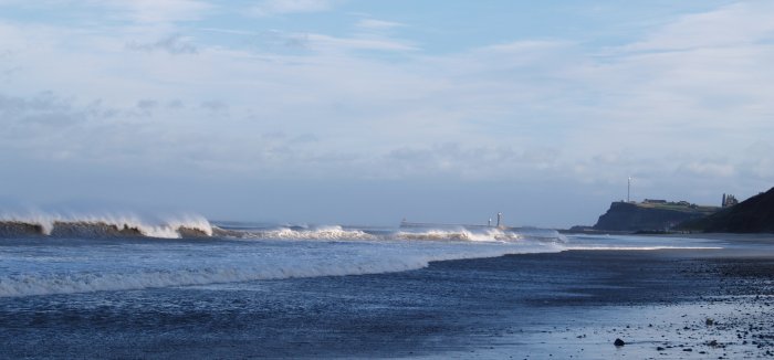 Looking north-east towards Whitby from Sandsend beach