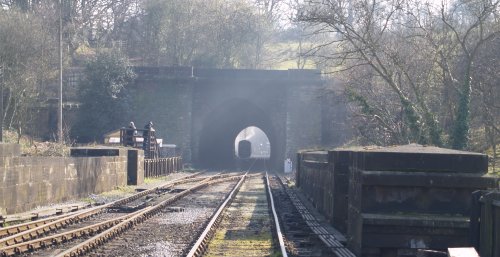 The tunnel between Grosmont station and the engine sheds. All train pass through this to Goathland and Pickering.