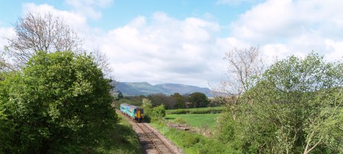 Approaching Battersby with the Cleveland Hills in the background.