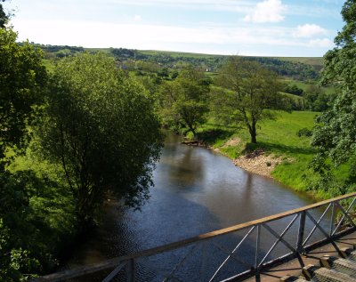 The River Esk is crossed several times on the trip down into Whitby.